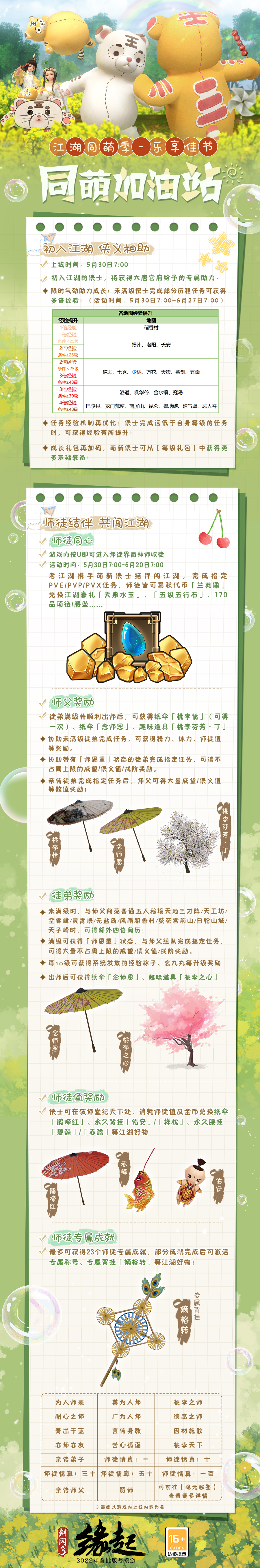 《剑网3缘起》江湖同萌季喜揭帷幕 好礼赠群侠