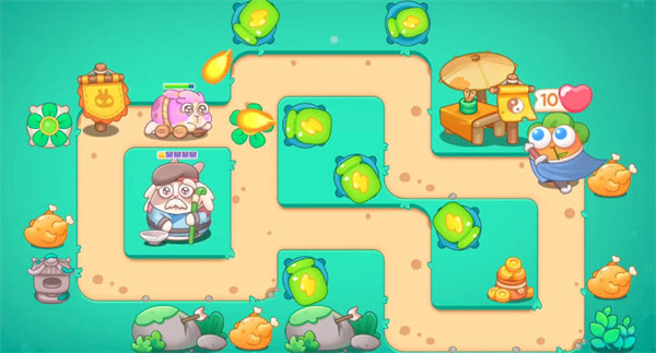 保卫萝卜公园55关怎么攻略