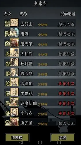 放置江湖玩拳脚的门派怎么选