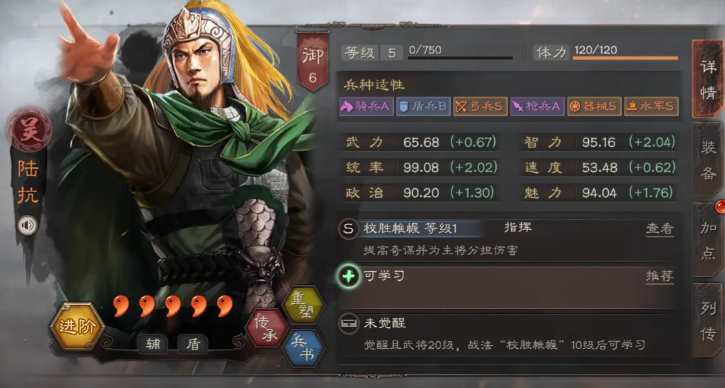 三国志战略版陆抗姜维配什么好