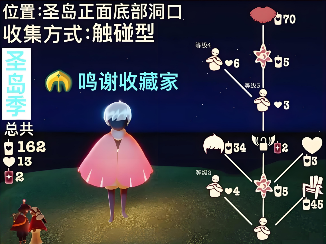 光遇圣岛季粉斗篷搭什么好