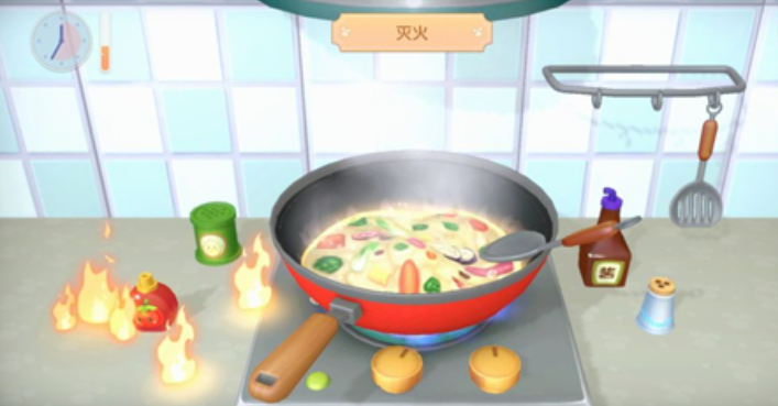 摩尔庄园手游烹饪开火怎么开