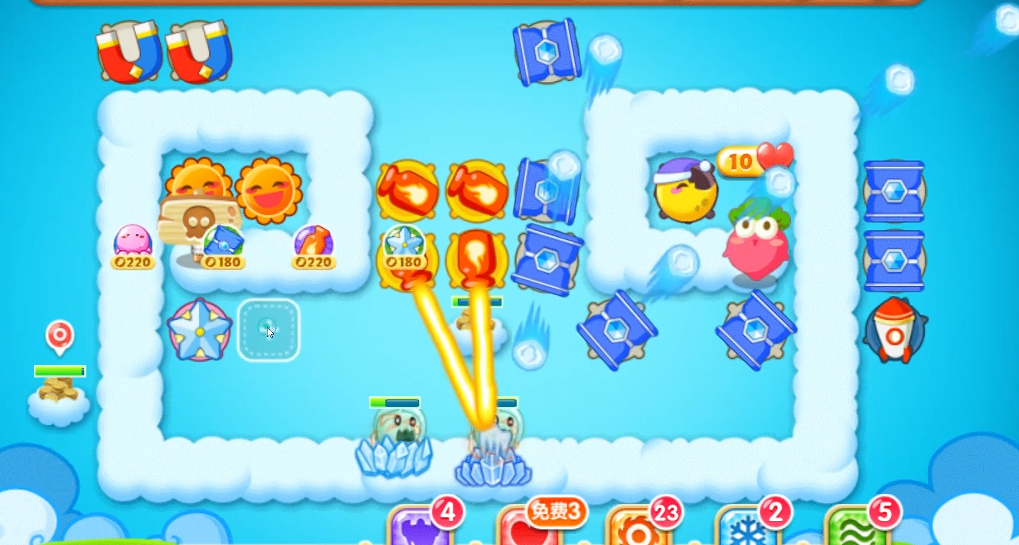 保卫萝卜2天天向上42关怎么过