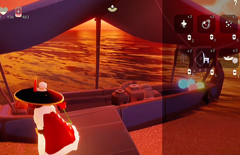 光遇传信纸船怎么点 光遇传信纸船怎么点