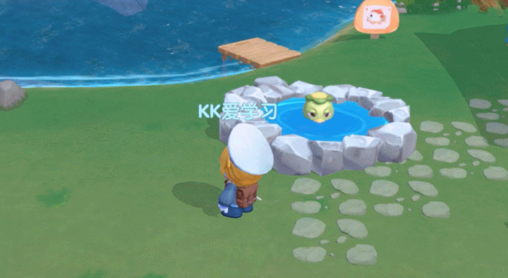 摩尔庄园怎么换河童兽水潭