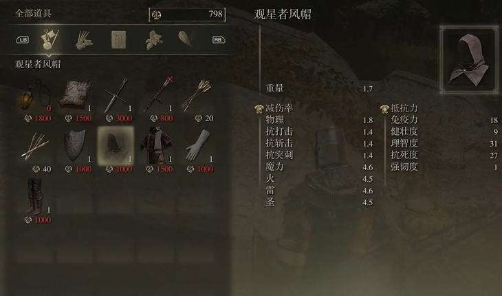 艾尔登法环前期服装有什么推荐