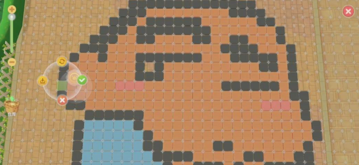 摩尔庄园邻居地砖怎么铺