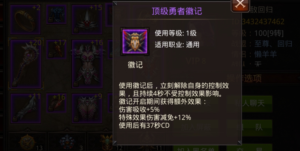 全民奇迹装备强化10什么效果