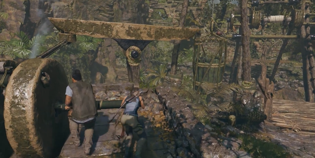 古墓丽影怎么过桥过去