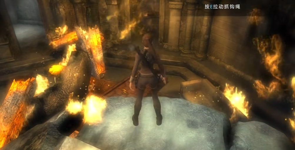 古墓丽影地下世界第一关怎么过