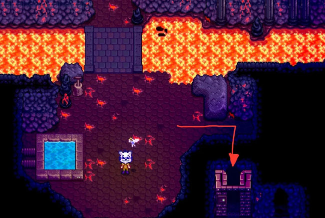 星露谷物语姜岛火山怎么过