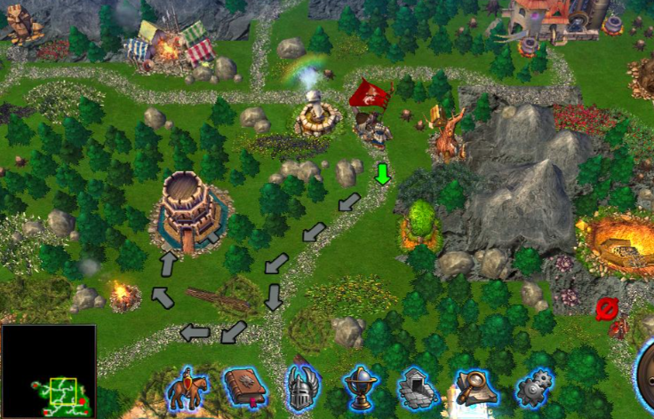 英雄无敌5藏宝图怎么看